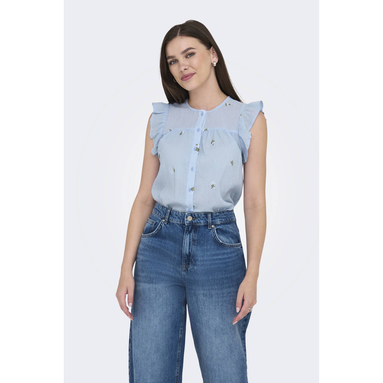 JDY blouse blauw