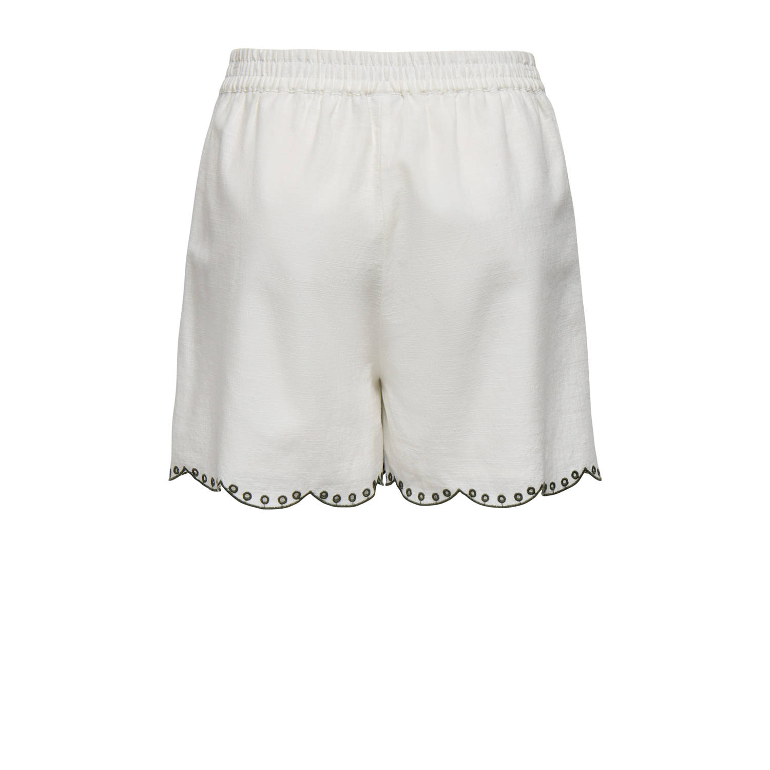 JDY wide leg regular waist casual short ecru