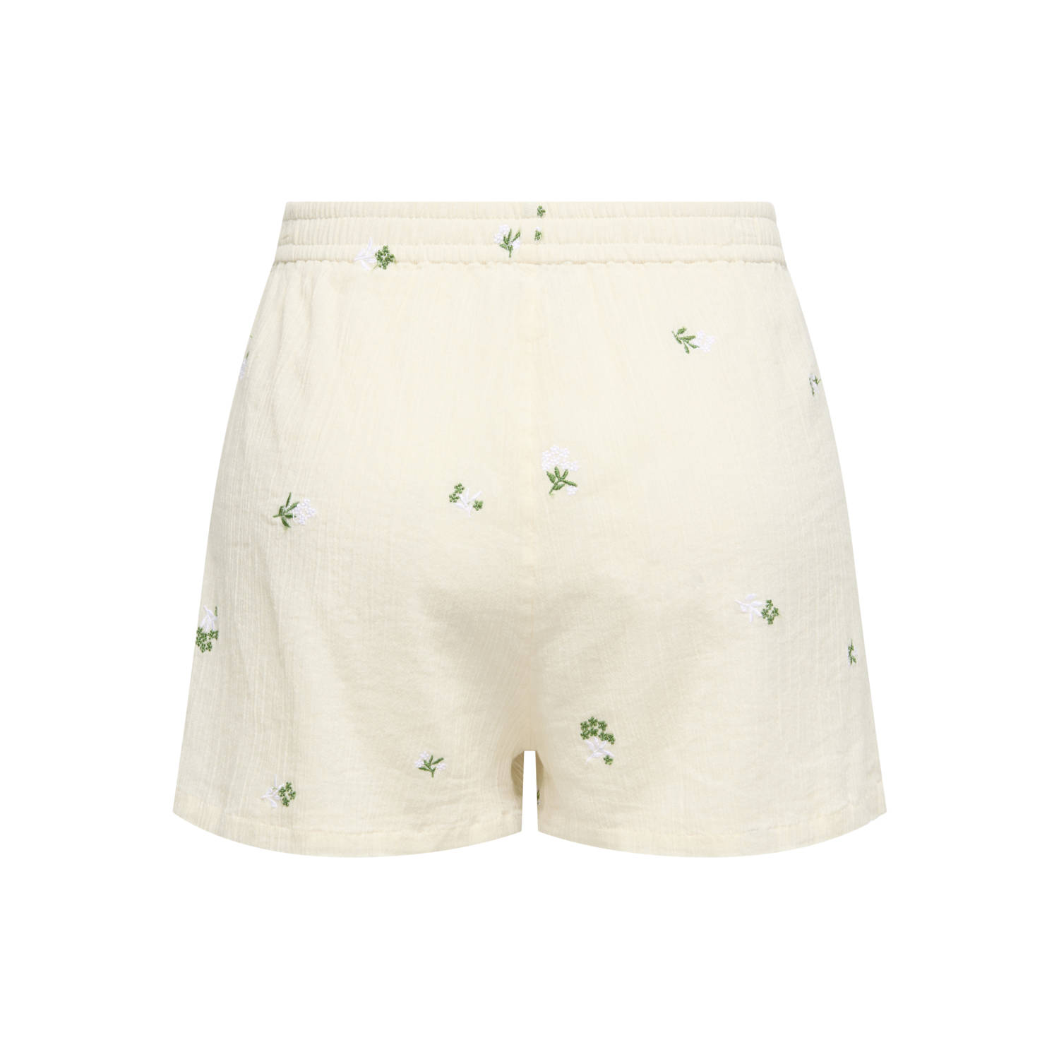 JDY slim regular waist casual short ecru