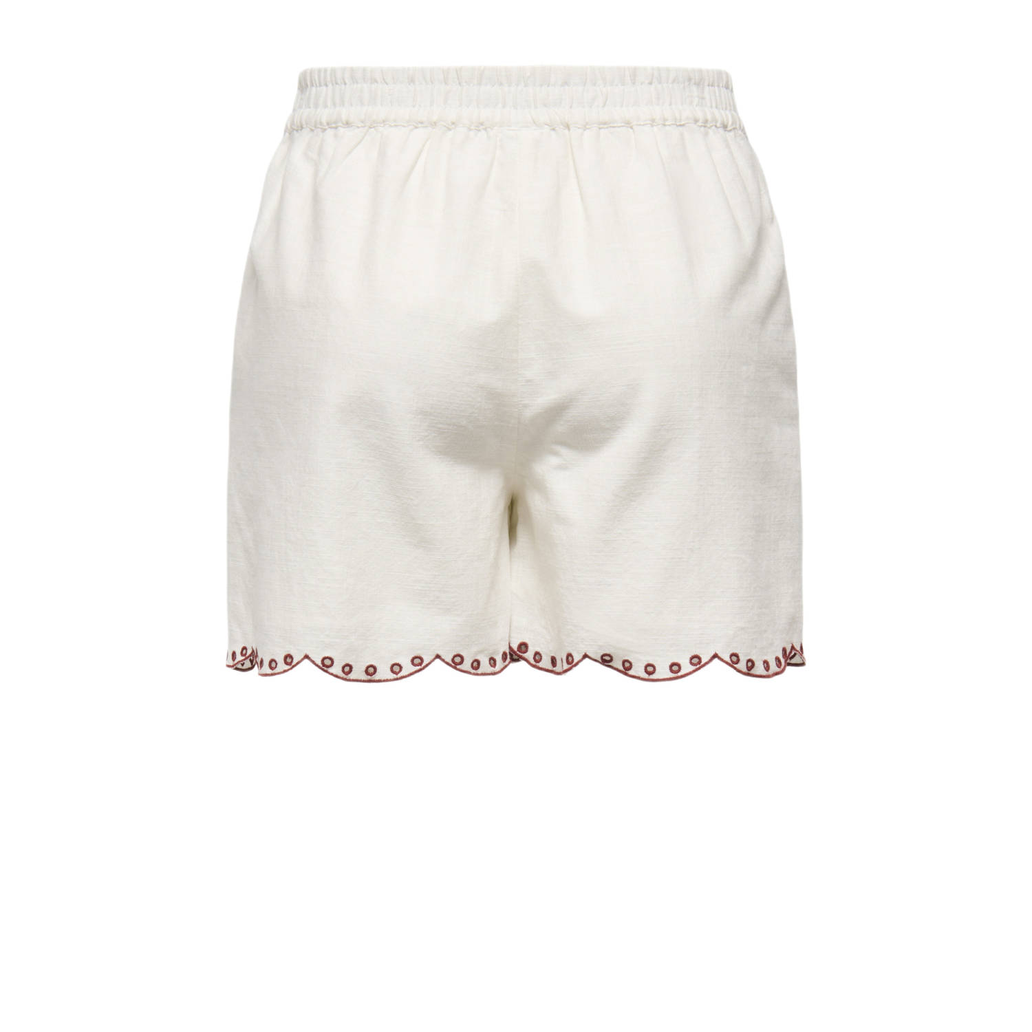 JDY wide leg regular waist casual short ecru