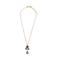 Otazu gold plated ketting met Swarovski kristallen Cally goudkleurig/multi