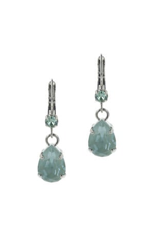 gold plated oorbellen met Swarovski kristallen Classic Agave Ignite