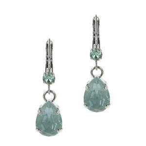 gold plated oorbellen met Swarovski kristallen Classic Agave Ignite