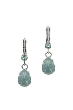 gold plated oorbellen met Swarovski kristallen Classic Agave Ignite