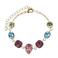 Otazu gold plated armband met Swarovski kristallen Cally goudkleurig/multi