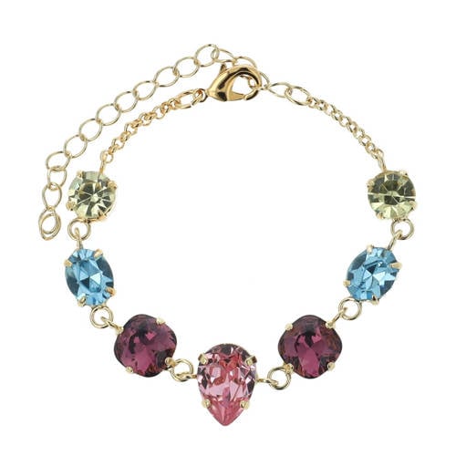 Otazu gold plated armband met Swarovski kristallen Cally goudkleurig/multi afbeelding