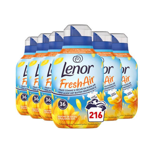 Lenor Fresh Air Wasverzachter Stralende Zon - 6 x 36 Wasbeurten - 216 wasbeurten afbeelding