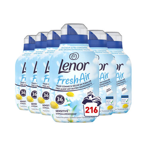 Lenor Fresh Air Wasverzachter Sensitive - 6 x 36 Wasbeurten - 216 wasbeurten afbeelding