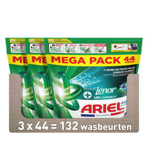 4in1 PODS +Touch Of Lenor UNS Wasmiddelcapsules - 3 x 44 Wasbeurten - 132 wasbeurten