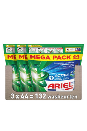 4in1 PODS +Actieve Geurbestrijding Wasmiddelcapsules - 3 x 44 Wasbeurten - 132 wasbeurten