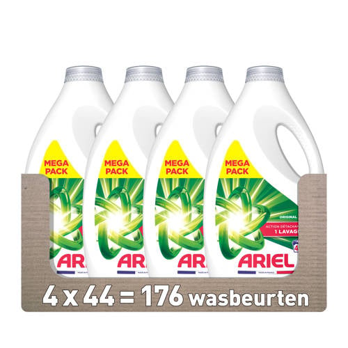 Ariel Vloeibaar Wasmiddel Original - 4 x 44 Wasbeurten - 176 wasbeurten afbeelding