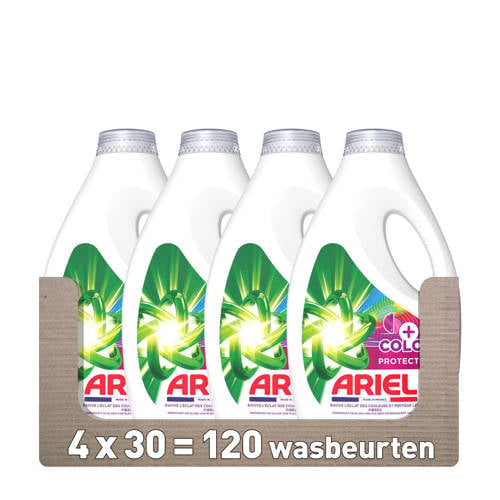 Ariel Vloeibaar Wasmiddel +Kleurbescherming - 4 x 30 Wasbeurten - 120 wasbeurten afbeelding