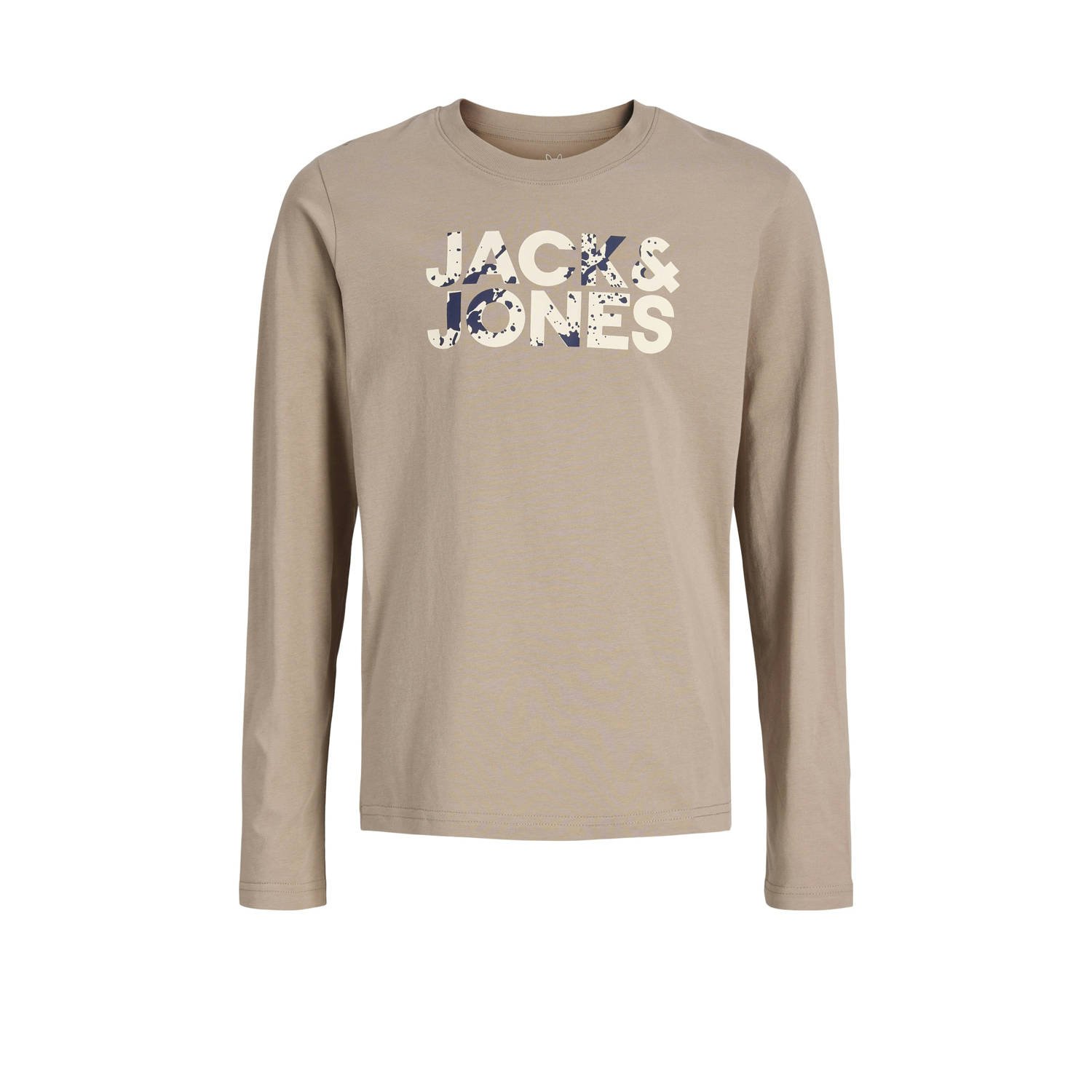 JACK & JONES JUNIOR longsleeve lichtbruin