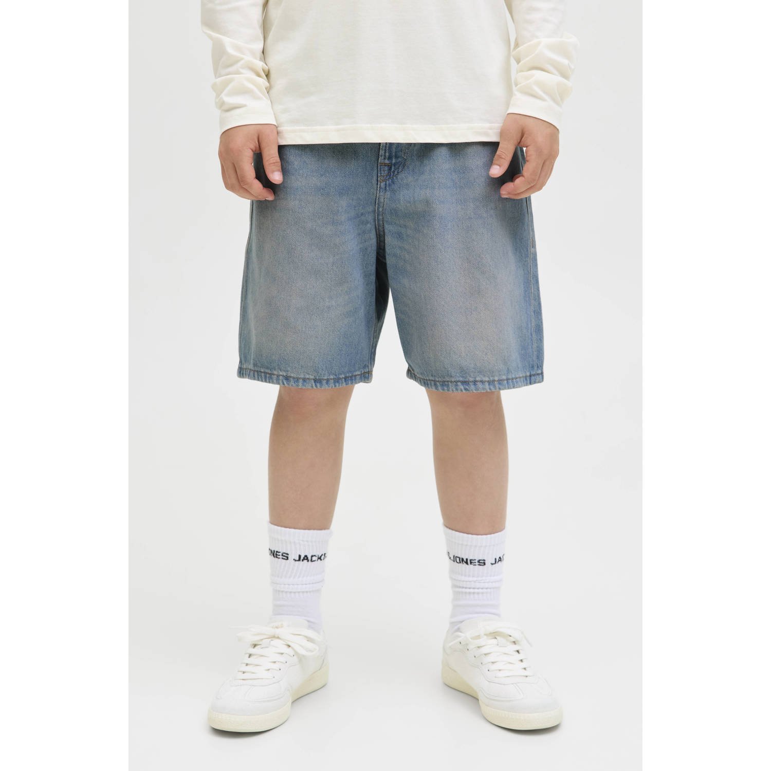 JACK & JONES JUNIOR denim loose short medium blue denim