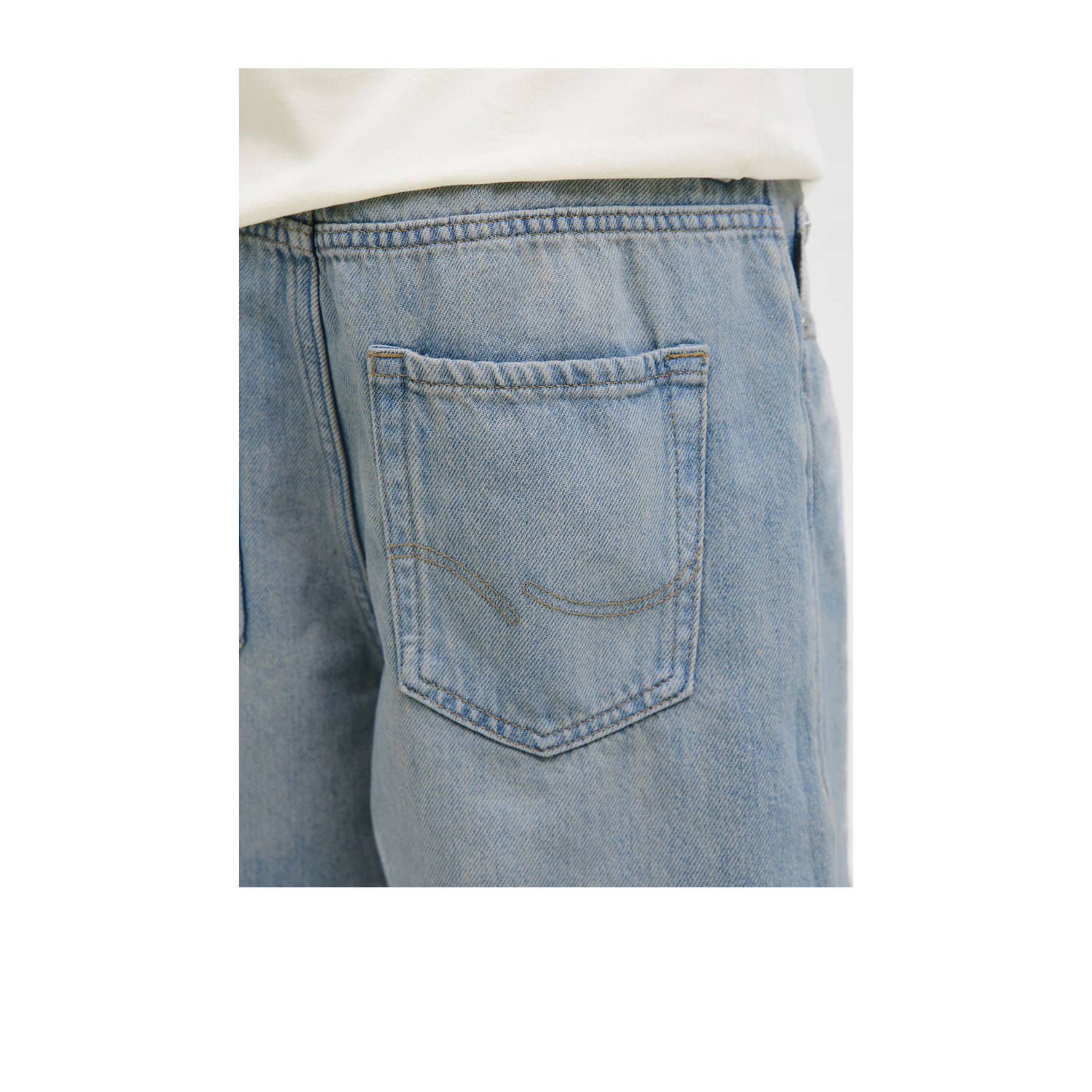 JACK & JONES JUNIOR denim loose short medium blue denim