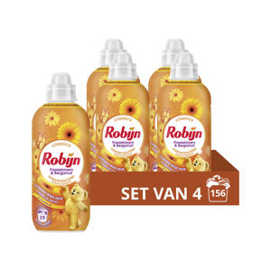 Passiebloem & Bergamot wasverzachter - 4 x 39 wasbeurten - 156 wasbeurten