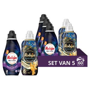 Black Velvet wasmiddel + Beautiful Mystery wasverzachter pakket - 5 stuks - 60 wasbeurten