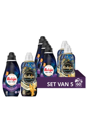 Black Velvet wasmiddel + Beautiful Mystery wasverzachter pakket - 5 stuks - 60 wasbeurten