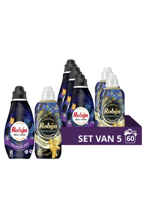 Black Velvet wasmiddel + Beautiful Mystery wasverzachter pakket - 5 stuks - 60 wasbeurten