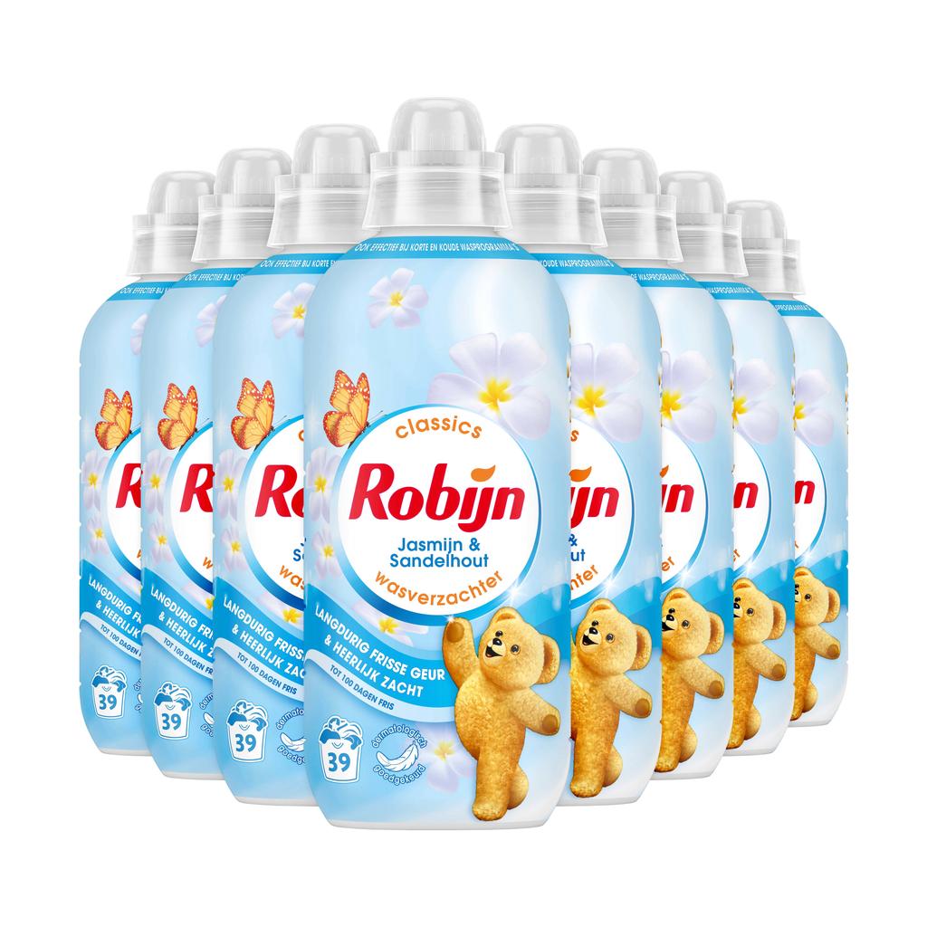 Robijn Classics Jasmijn & Sandelhout wasverzachter - 8 x 39 wasbeurten - 312 wasbeurten