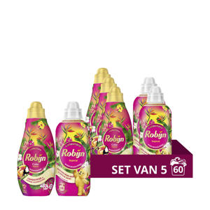 Tropical wasmiddel + wasverzachter pakket - 5 stuks -  wasbeurten