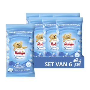 Morgenfris droogtrommeldoekjes - 6 x 20 stuks