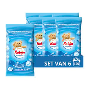 Classics Morgenfris droogtrommeldoekjes  - 6 x 20 stuks