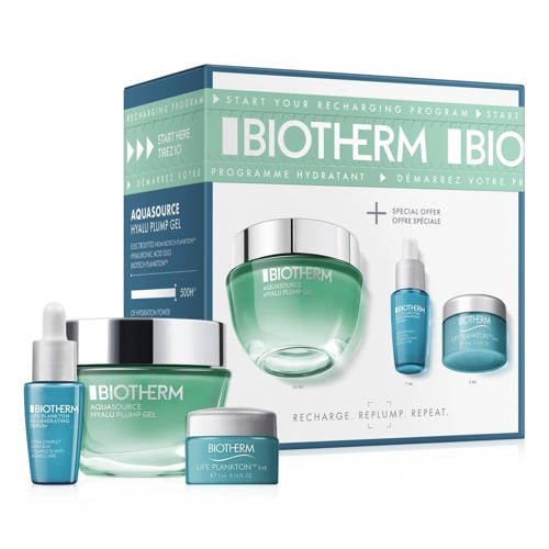 Biotherm set Aquasource - Hyalu Plump Gel + Biotech Plankton™ Elixir + Biotech Plankton™ Eye afbeelding