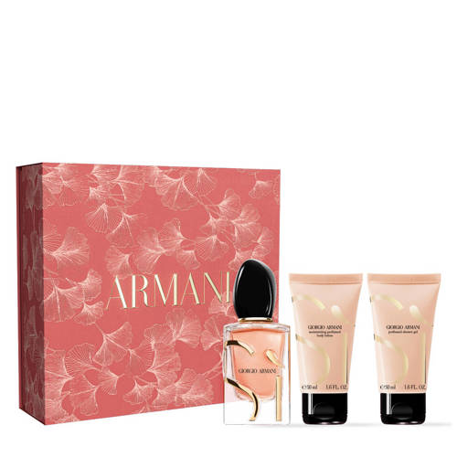 Armani Si geschenkset Sì Intense - eau de parfum 50 ml + bodylotion 50 ml + douchegel 50 ml afbeelding