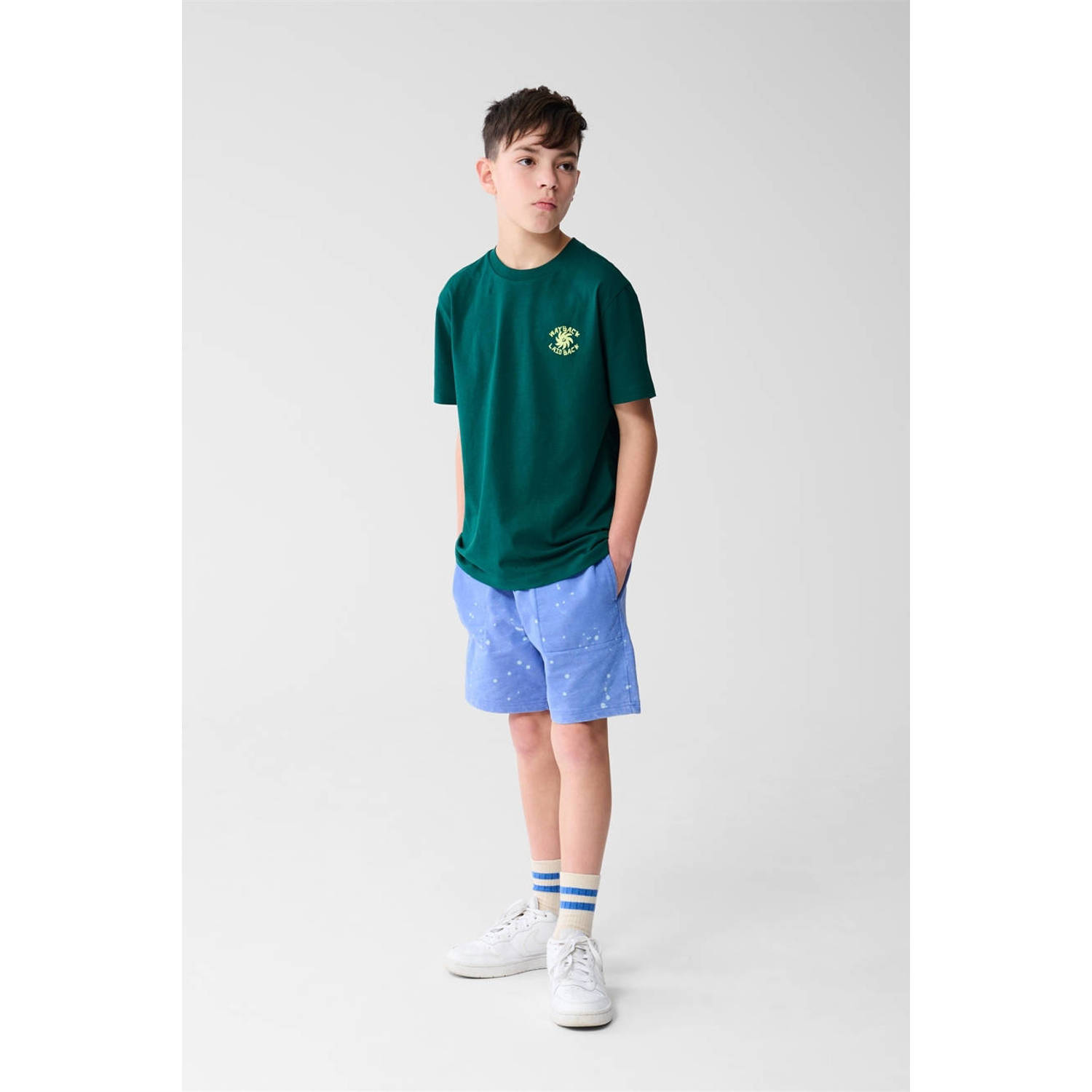 Shoeby T-shirt donkergroen