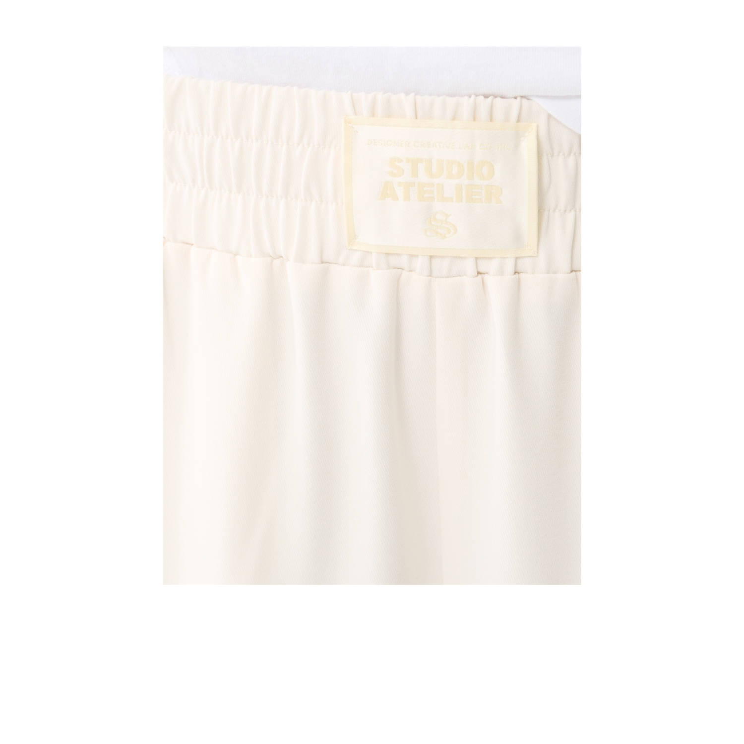 Shoeby wide leg high waist casual broek ecru