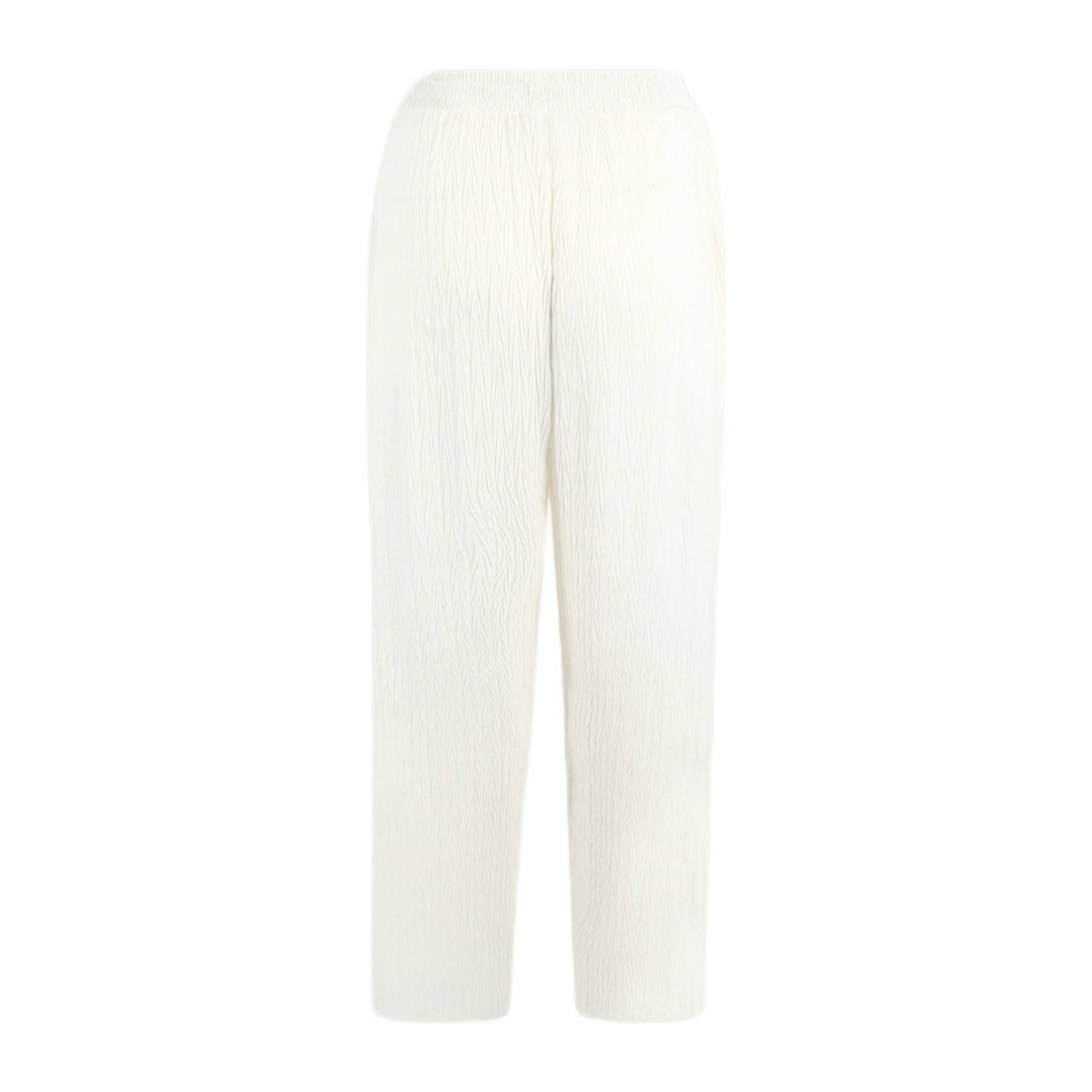 Shoeby wide leg high waist broek ecru