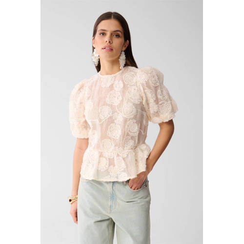 Shoeby top ecru afbeelding