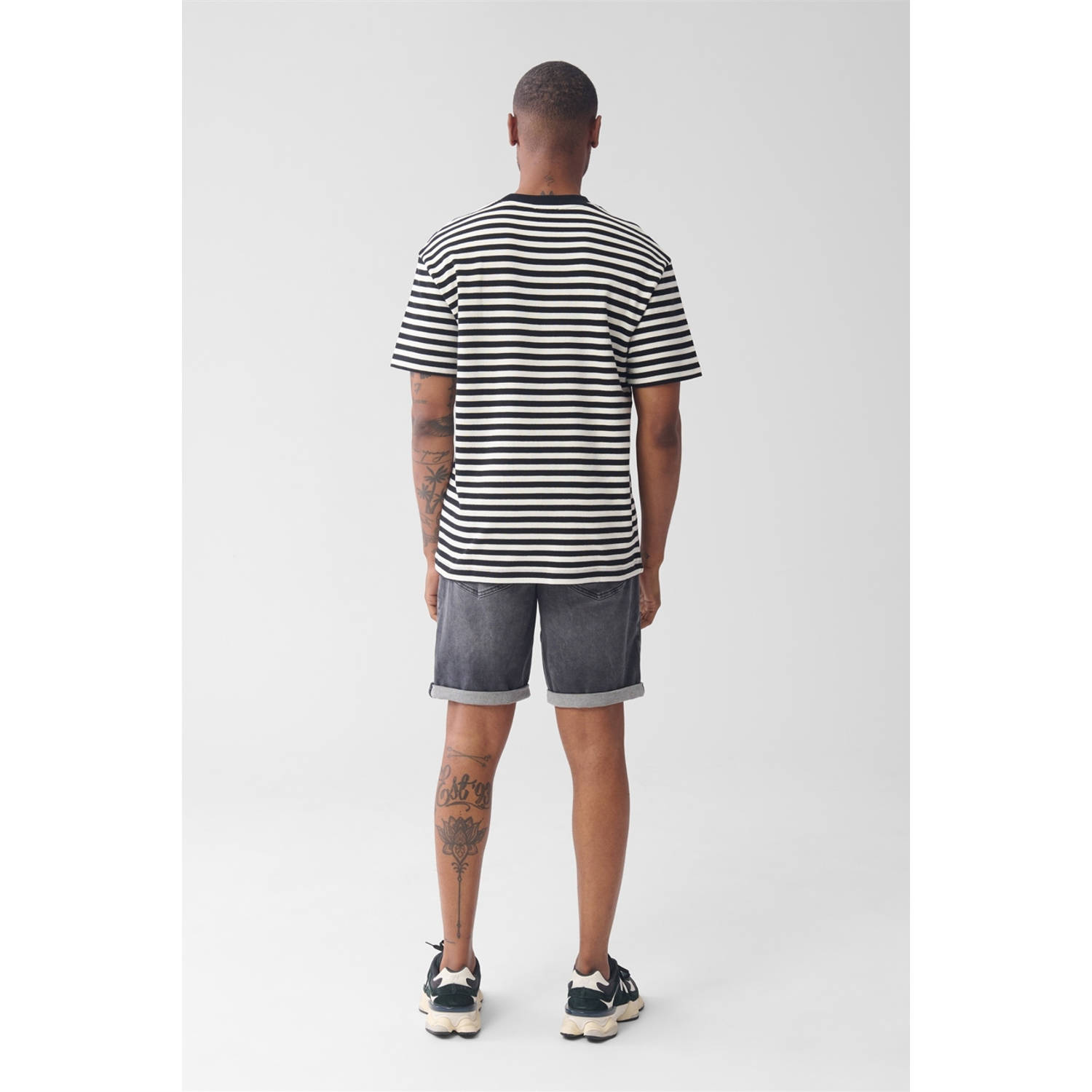 Shoeby denim regular denim short grijs