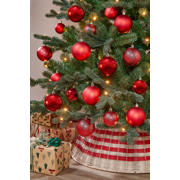 thumbnail: Mica Decorations Kerstballen onbreekbaar rood - 27 stuks  (ø8 cm)