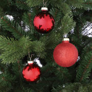 thumbnail: Mica Decorations Kerstballen glas rood - 42 stuks  (ø7 cm)