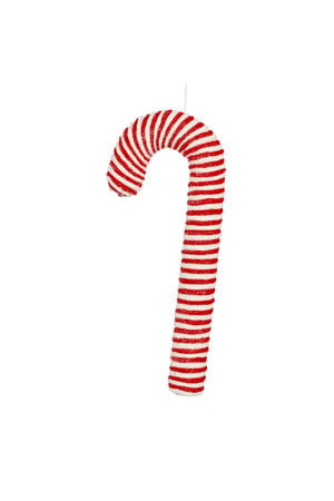 kerstdecoratie zuurstok hangend - rood