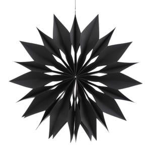 kerstster 60cm - zwart - papier