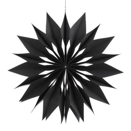 Mica Decorations kerstster 60cm - zwart - papier afbeelding