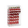Mica Decorations kerstornament zuurstok - kunststof - rood (6 stuks)