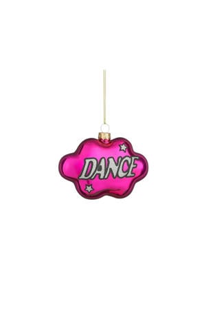 kerstornament DANCE - glas - paars