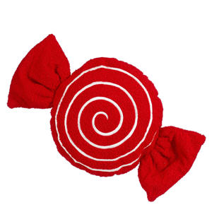 kerstkussen snoep - rood