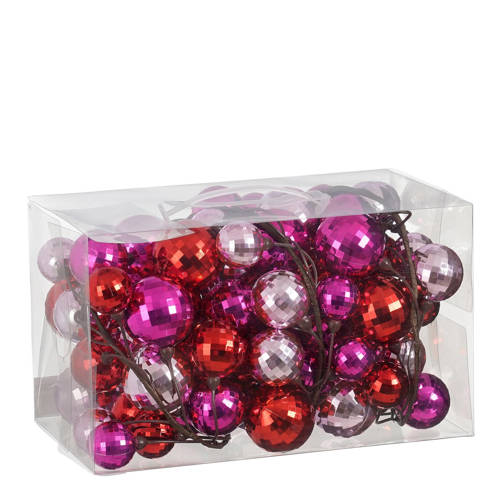 Mica Decorations kerstslinger - roze afbeelding