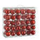 Mica Decorations kerstballen onbreekbaar rood - 60 stuks Ã˜7cm (ø7 cm)