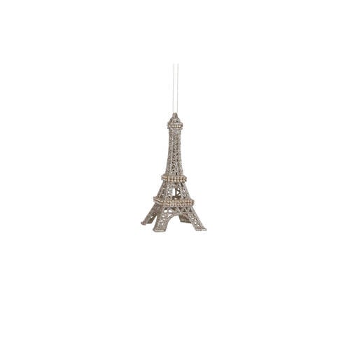 Mica Decorations kerstornament Eiffeltoren - kunststof - goud afbeelding