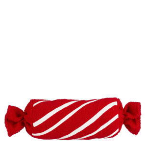 kerstkussen snoep - rood