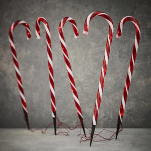kerst tuinsteker zuurstok Acryl (40led)