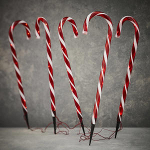 kerst tuinsteker zuurstok Acryl (40led)
