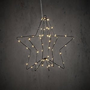 kerstster met verlichting (32x30cm)