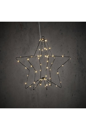 kerstster met verlichting (32x30cm)